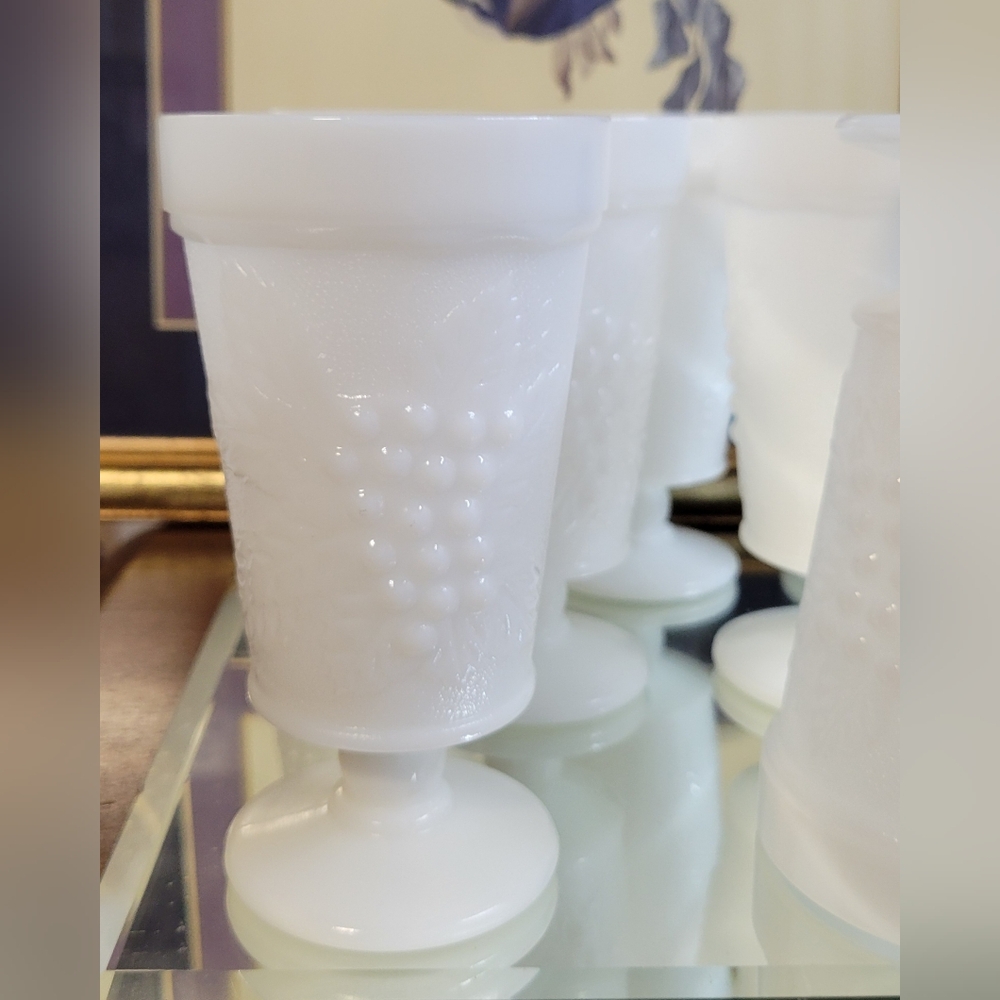 Big Top CrystalMilkglass Iced Tea Glasses (set of 7)
